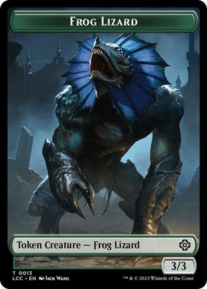 0013 Frog Lizard // Merfolk (0003) Double-Sided Token T Commander: The Lost Caverns of Ixalan