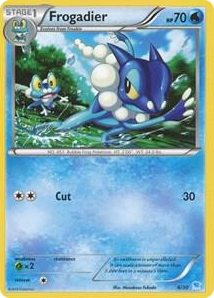 0006 Frogadier (6) Common XY Trainer Kit: Pikachu Libre & Suicune