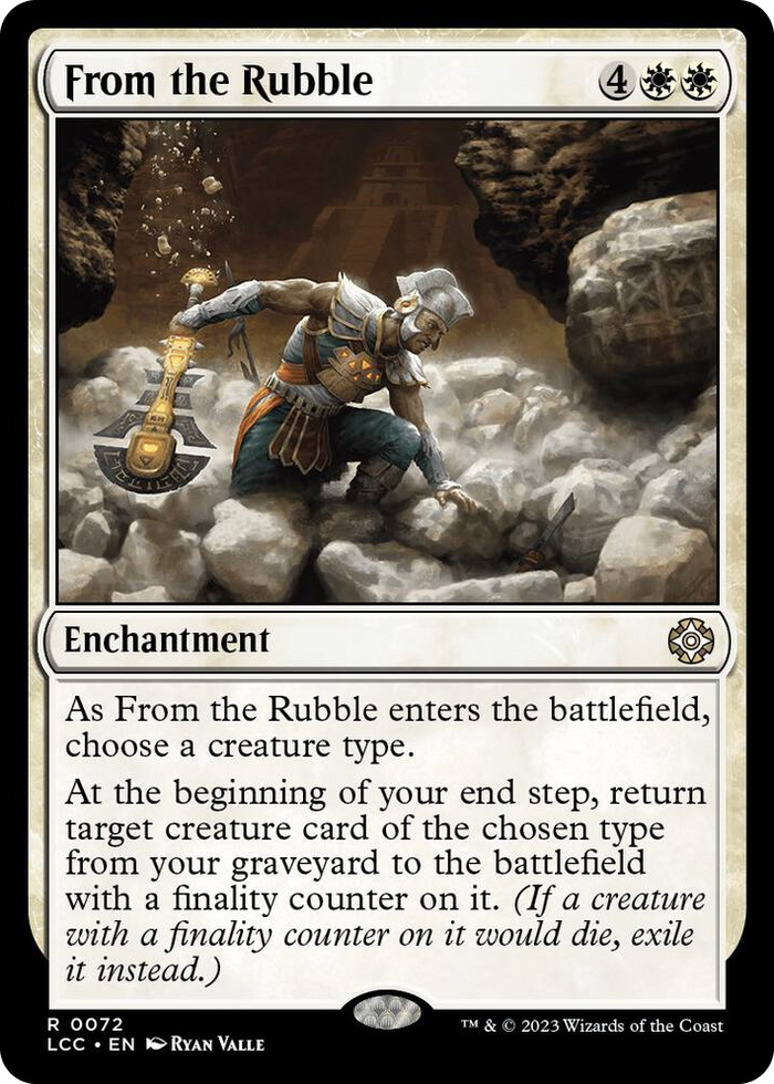 From the Rubble #72 R - Commander: The Lost Caverns of Ixalan Pokemon card