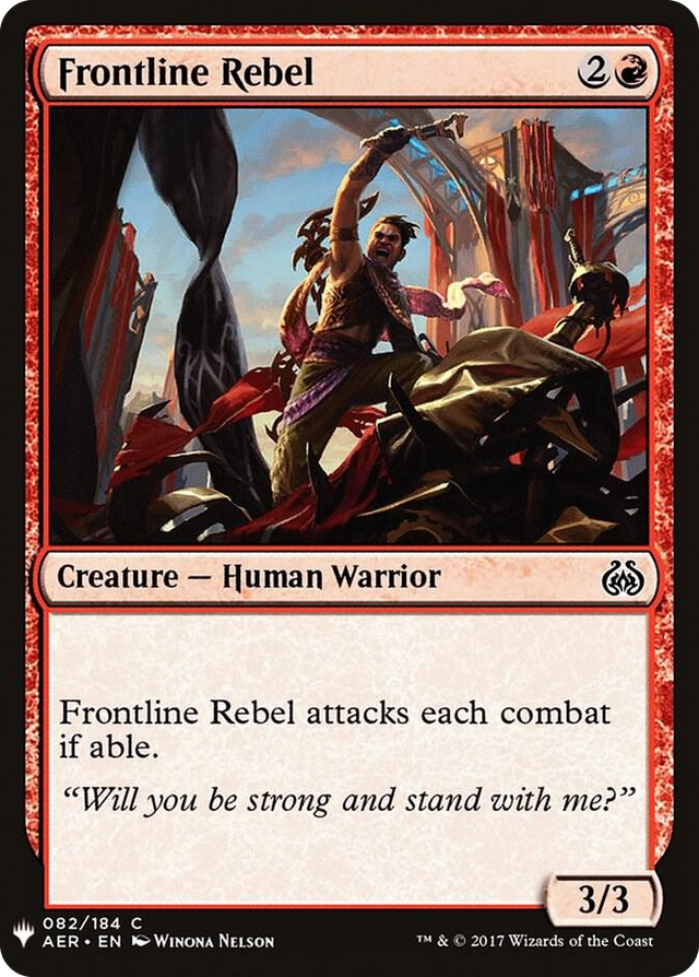 0082 Frontline Rebel C The List Reprints
