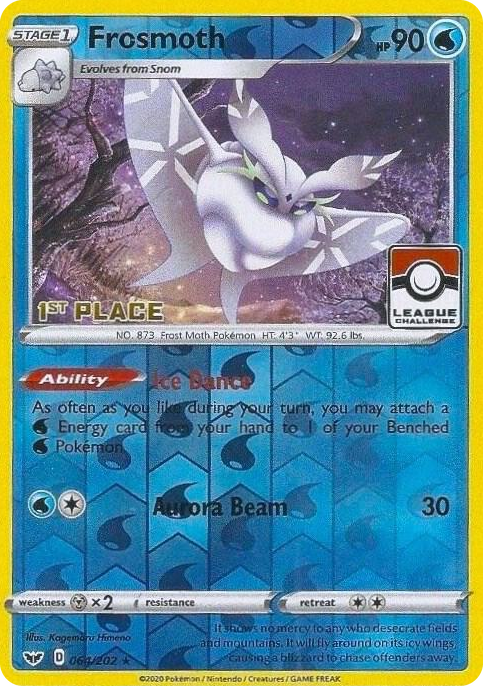 0064 Frosmoth - 064/202 (League Challenge) [1st Place] Promo League & Championship Cards