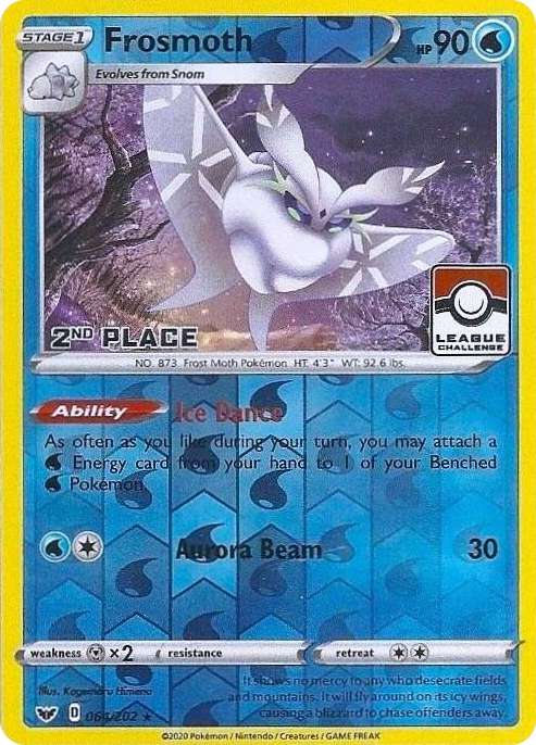 0064 Frosmoth - 064/202 (League Challenge) [2nd Place] Promo League & Championship Cards
