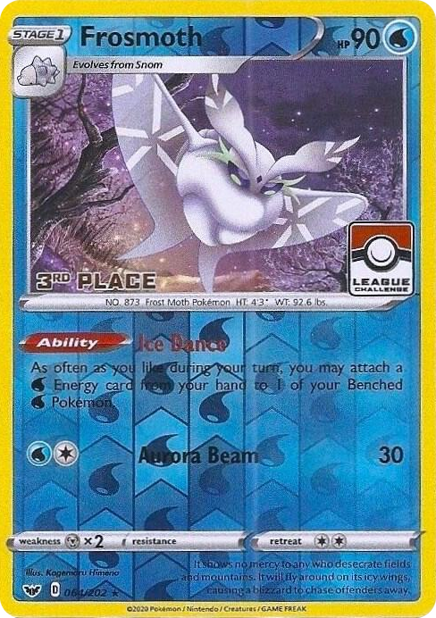0064 Frosmoth - 064/202 (League Challenge) [3rd Place] Promo League & Championship Cards