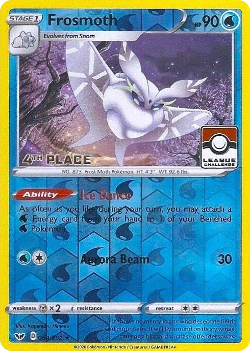 0064 Frosmoth - 064/202 (League Challenge) [4th Place] Promo League & Championship Cards