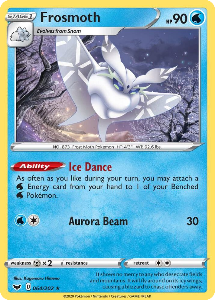 0064 Frosmoth - 064/202 (Non-Holo) Rare Deck Exclusives