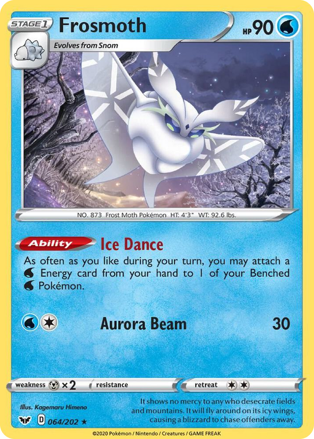0064 Frosmoth - 064/202 (Non-Holo) Rare Deck Exclusives