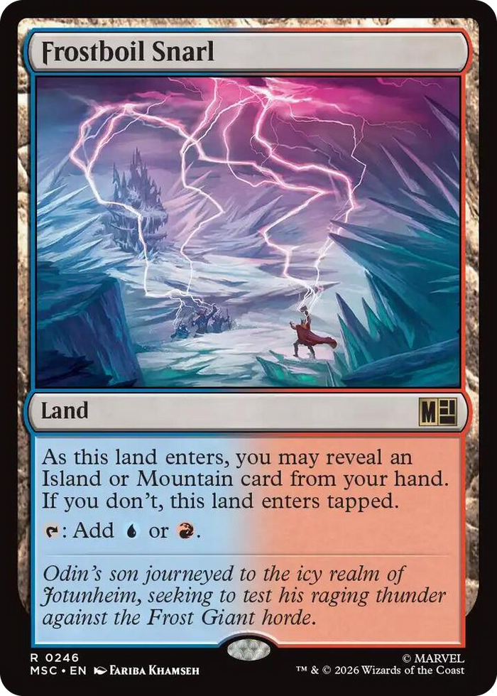 Frostboil Snarl #246 R - Commander: Marvel Super Heroes Pokemon card