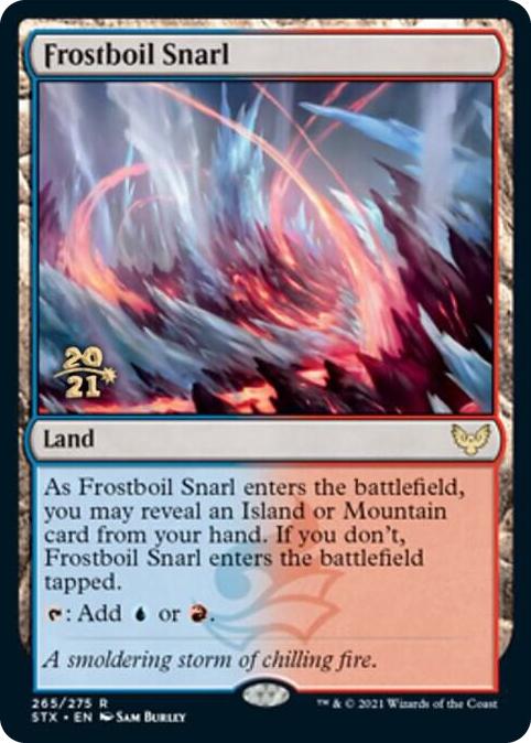 Frostboil Snarl #265 R - Prerelease Cards Pokemon card