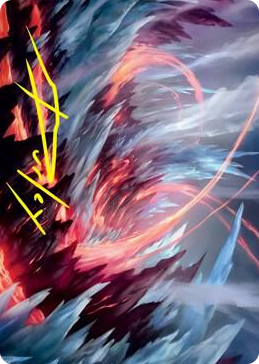 0047 Frostboil Snarl Art Card (Gold-Stamped Signature) S Art Series: Strixhaven