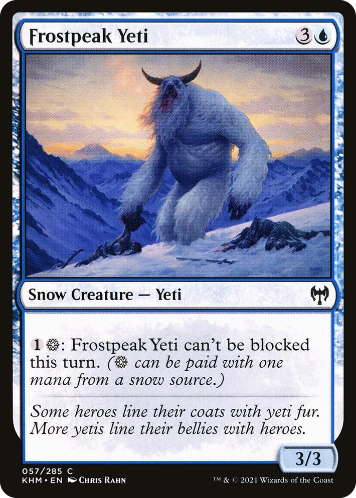 0057 Frostpeak Yeti C Kaldheim