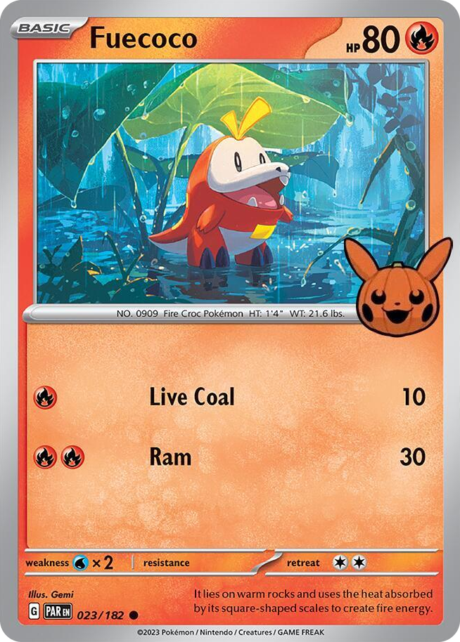 0023 Fuecoco Common Trick or Trade BOOster Bundle 2024