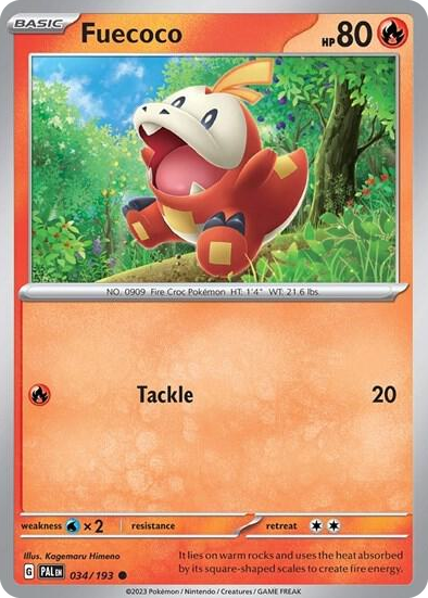 0034 Fuecoco - 034/193 (Summer 2023 Collector Chest) Common Miscellaneous Cards & Products