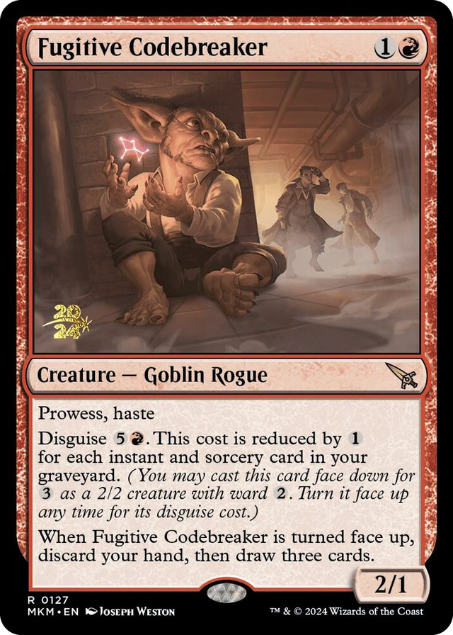 0127 Fugitive Codebreaker R Prerelease Cards
