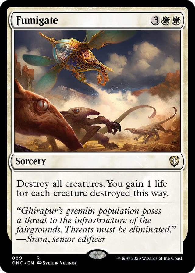 0069 Fumigate R Commander: Phyrexia: All Will Be One