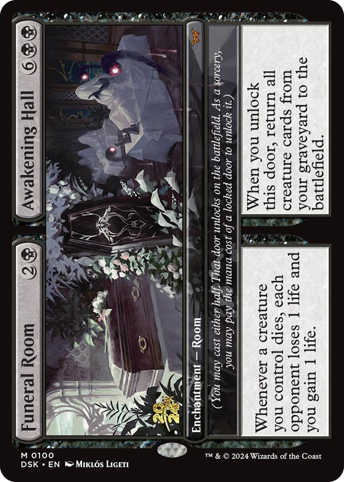 0100 Funeral Room // Awakening Hall M Prerelease Cards