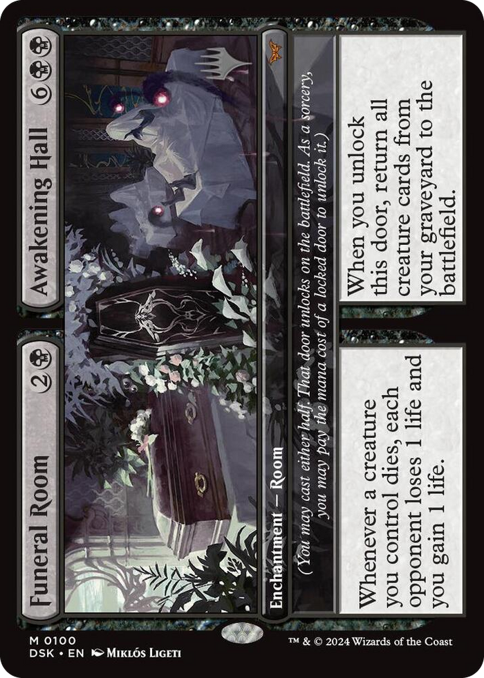 Funeral Room // Awakening Hall #100 M - Promo Pack: Duskmourn: House of Horror Pokemon card