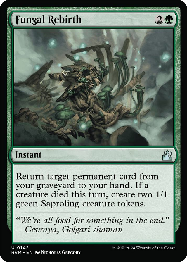 0142 Fungal Rebirth U Ravnica Remastered
