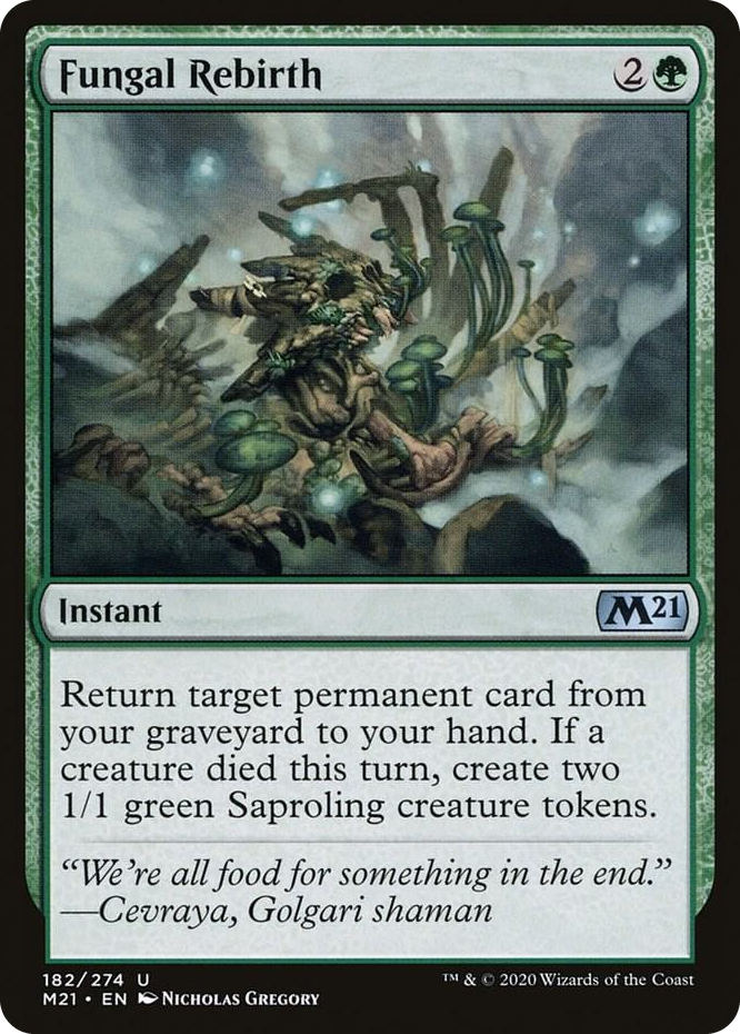 0182 Fungal Rebirth U Core Set 2021