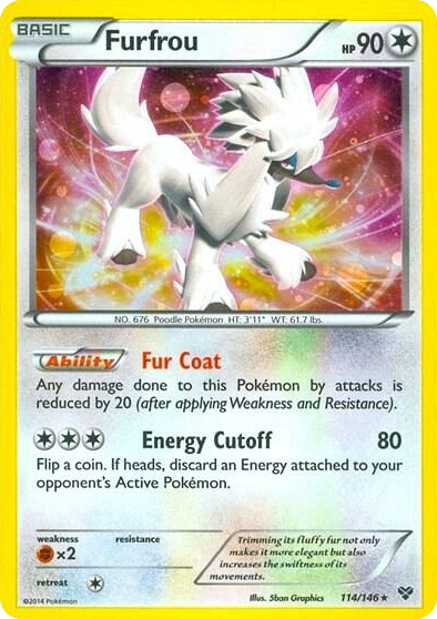 0114 Furfrou - 114/146 (Cosmos Holo) Promo Blister Exclusives
