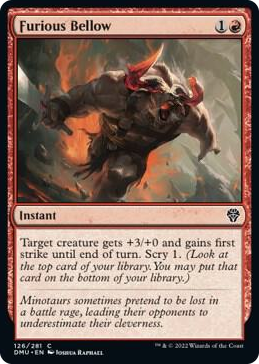 0126 Furious Bellow C Dominaria United