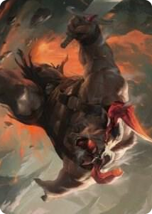 0031 Furious Bellow Art Card S Art Series: Dominaria United