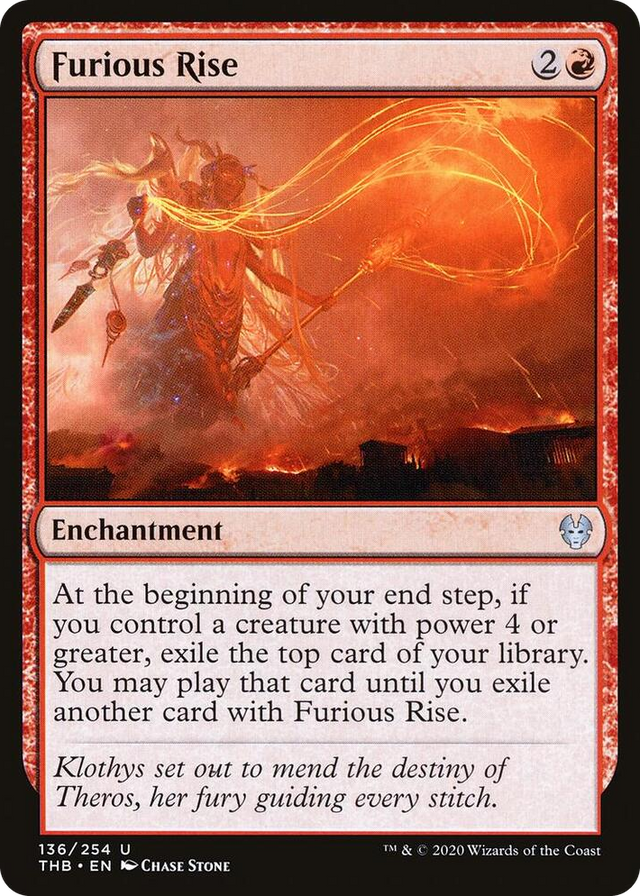 0136 Furious Rise U Theros Beyond Death