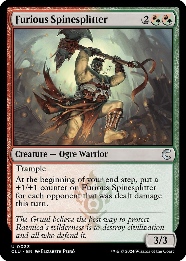 0033 Furious Spinesplitter U Ravnica: Clue Edition