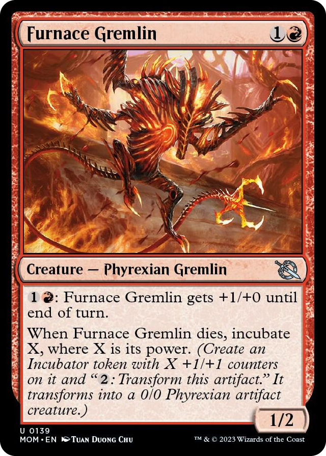 Furnace Gremlin #139 U - March of the Machine Pokemon card