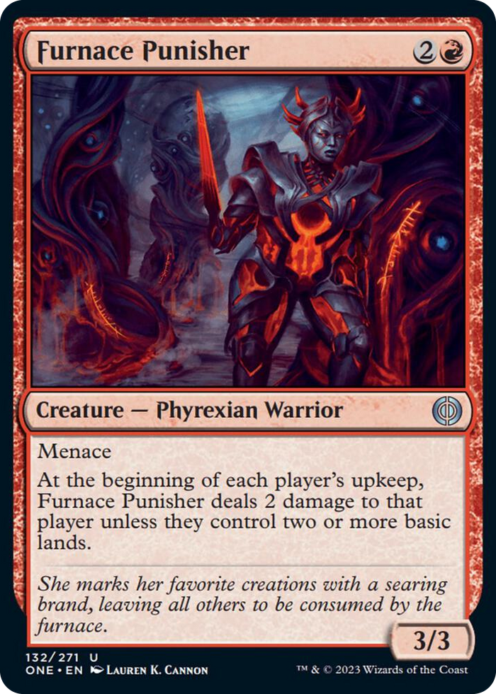 Furnace Punisher #132 U - Phyrexia: All Will Be One Pokemon card