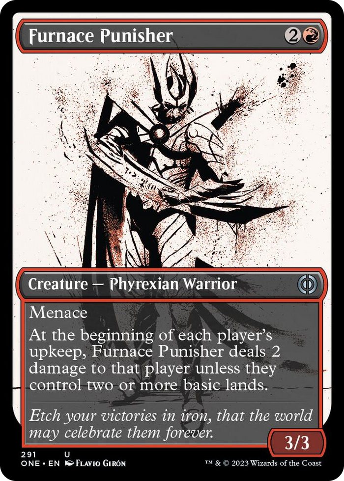 Furnace Punisher (Showcase) #291 U - Phyrexia: All Will Be One Pokemon card