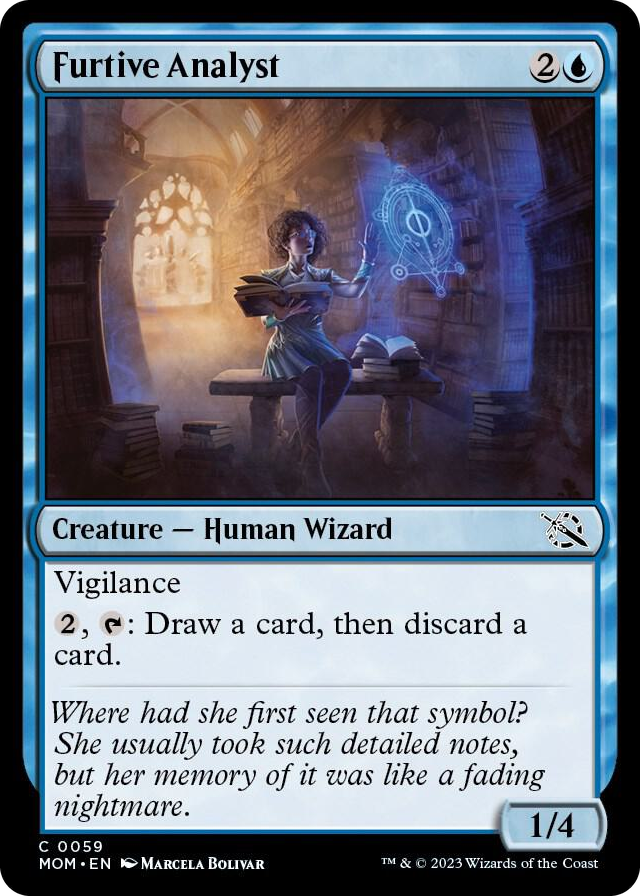 Furtive Analyst #59 C - March of the Machine Pokemon card