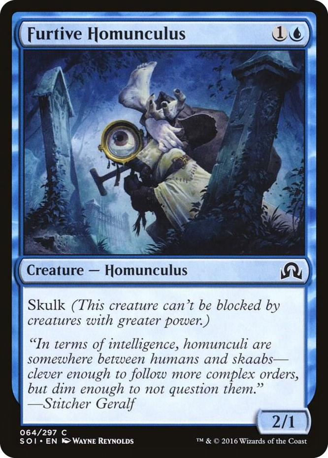 Furtive Homunculus #64 C - Shadows over Innistrad Pokemon card