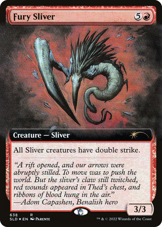 0638 Fury Sliver (Extended Art) R Secret Lair Drop Series