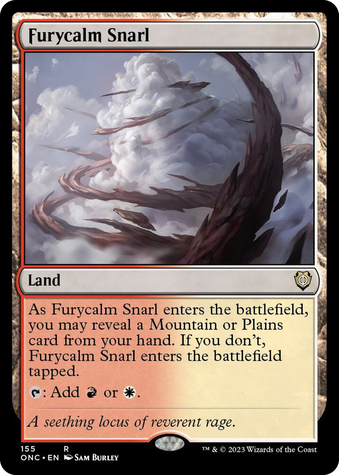 Furycalm Snarl #155 R - Commander: Phyrexia: All Will Be One Pokemon card