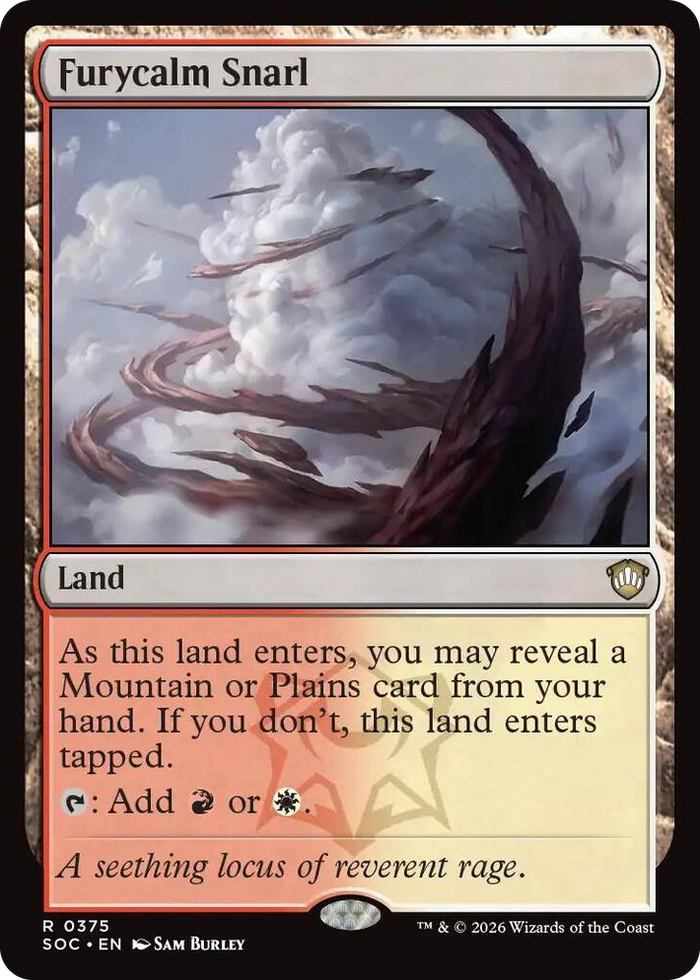 Furycalm Snarl #375 R - Commander: Secrets of Strixhaven Pokemon card