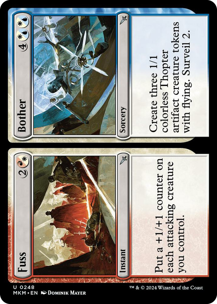 Fuss // Bother #248 U - Murders at Karlov Manor Pokemon card
