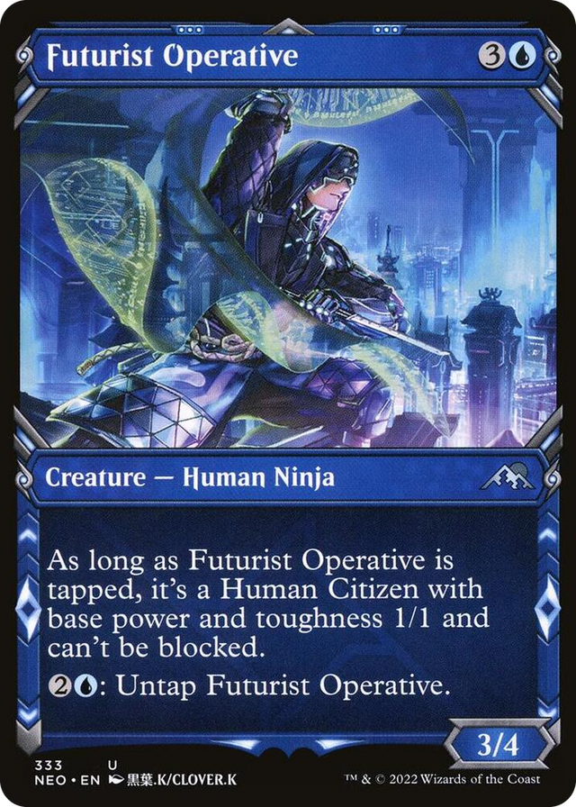 0333 Futurist Operative (Showcase) U Kamigawa: Neon Dynasty