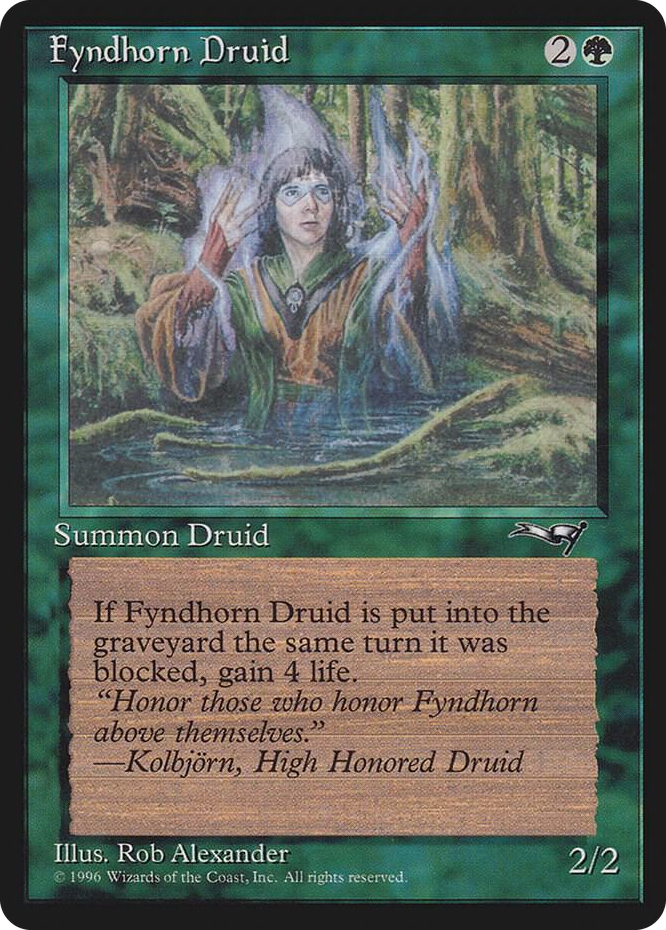 0071 Fyndhorn Druid (Facing Right) C Alliances