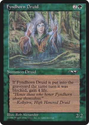 0071 Fyndhorn Druid (Facing Right) C Alliances
