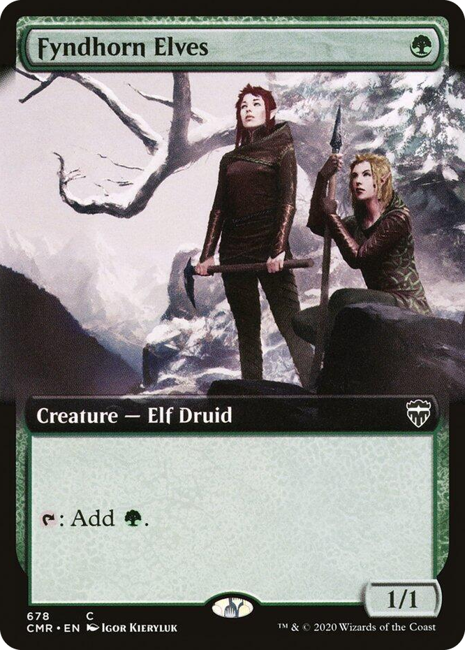0678 Fyndhorn Elves (Extended Art) C Commander Legends