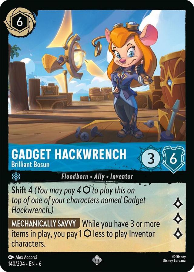 0140 Gadget Hackwrench - Brilliant Bosun Super Rare Azurite Sea