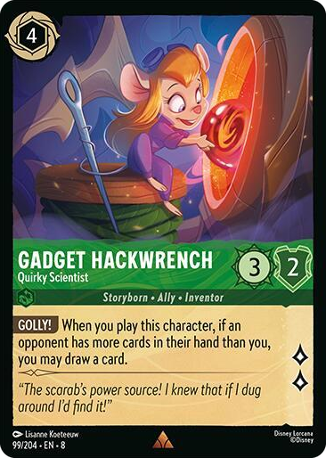 0099 Gadget Hackwrench - Quirky Scientist Rare Reign of Jafar