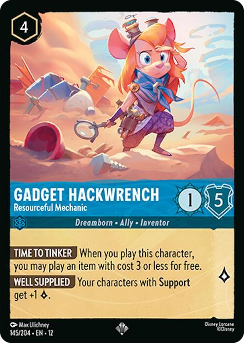 0145 Gadget Hackwrench - Resourceful Mechanic Super Rare Wilds Unknown