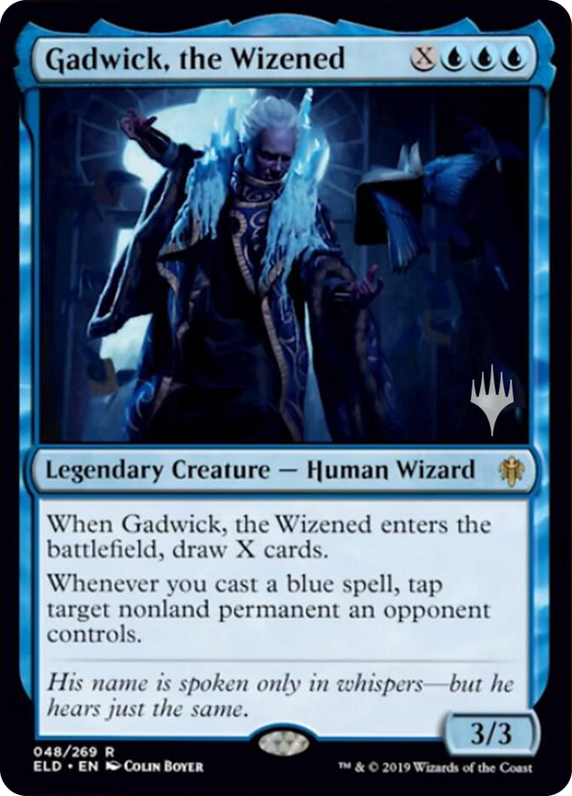 0048 Gadwick, the Wizened R Promo Pack: Throne of Eldraine