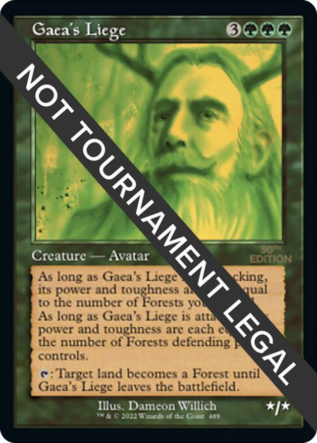 0489 Gaea's Liege (Retro Frame) R 30th Anniversary Edition