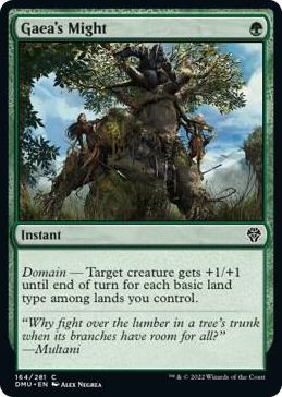 0164 Gaea's Might C Dominaria United