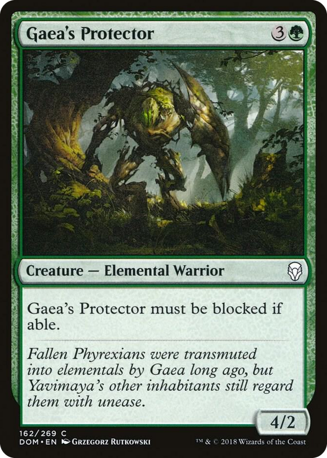 0162 Gaea's Protector C Dominaria