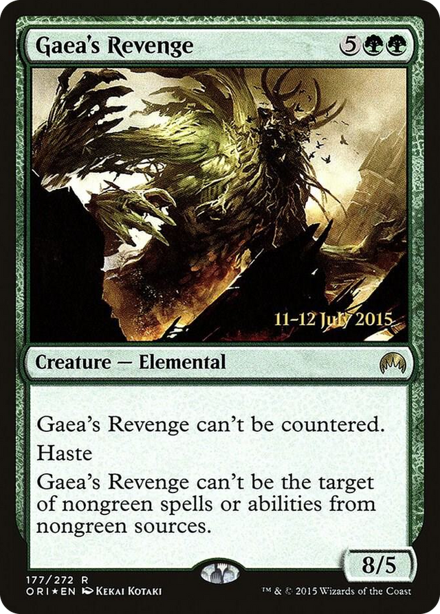 0177 Gaea's Revenge R Prerelease Cards