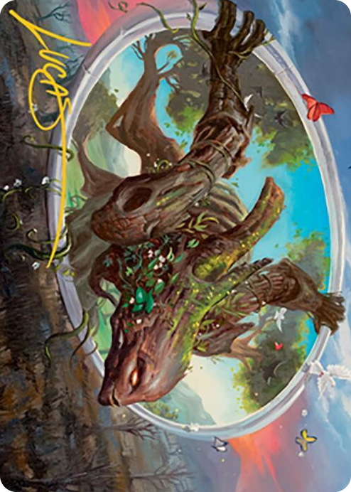 0038 Gaea's Will Art Card (Gold-Stamped Signature) S Art Series: Modern Horizons 2