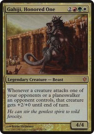 0191 Gahiji, Honored One (Commander 2013) S Oversize Cards
